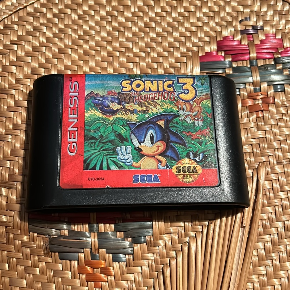 Vintage SEGA genesis SONIC the Hedgehog 3 game unboxed Tested game